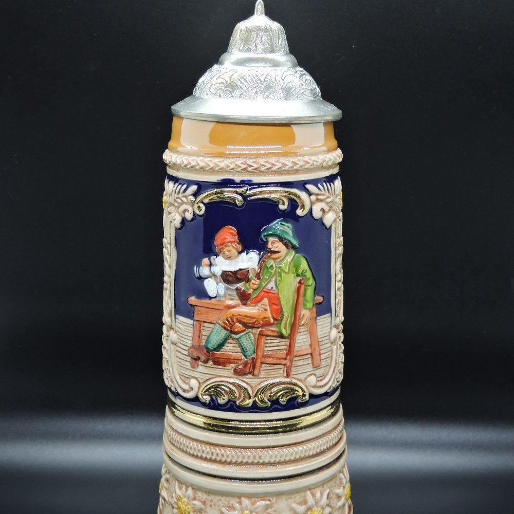 Vintage DBGM Beer Stein Mapsa Music Box - Trink Bruderlein